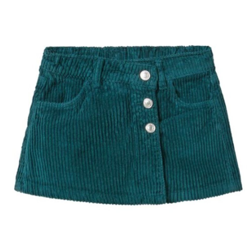 Zara Teal Corduroy Skort for Kids